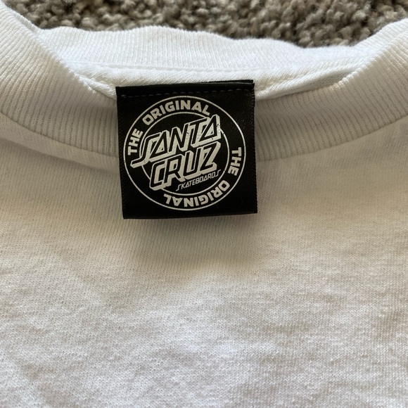 white santa cruz long sleeve t shirt - Picture 3 of 3